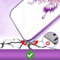 Kingxbar schutzhülle mit original Swarovski-Kristallen verziert Schmetterling iPhone 12 Pro Max rosa