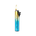 Metall Feuerzeug Reibrad SUMMER Gold und Blau  (Auf Wunsch mit Gravur)