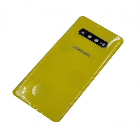 OEM Samsung Galaxy S10 Plus Akkudeckel mit Kameralinse, Canary Yellow
