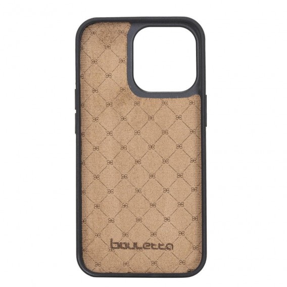 Bouletta Flex Cover Back Leder Case mit Kartenfach für iPhone 13 Pro Max 6.7 - Rot