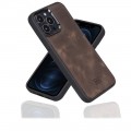 Bouletta Flex Cover Back Leder Case mit Kartenfach für iPhone 13 Pro Max 6.7 - braun