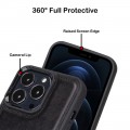 Bouletta Flex Cover Back Leder Case für iPhone 13 Pro - Schwarz