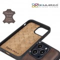 Bouletta Flex Cover Back Leder Case mit Kartenfach für iPhone 13 Pro - Braun