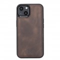 iPhone 13 Bouletta Flex Cover Back Leder Case - Braun