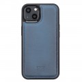 iPhone 13 Bouletta Flex Cover Back Leder Case   - Blau