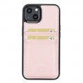 Bouletta Flex Cover Back Leder Case mit Kartenfach für iPhone 13 - Pink