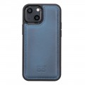 Apple iPhone 13 Mini Bouletta Flex Cover Back Leder Case - Blau