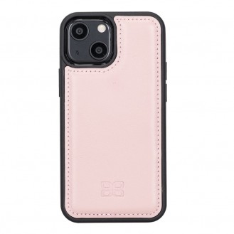 Bouletta Flex Cover Back Leder Case für iPhone 13 Mini - Pink