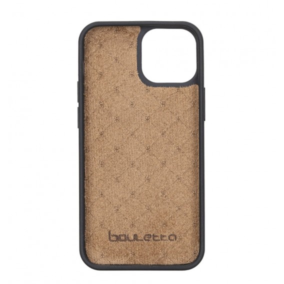 Bouletta Flex Cover Back Leder Case für iPhone 13 Mini - Schwarz