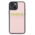 Apple iPhone 13 Mini Bouletta Flex Cover Back Leder Case mit Kartenfach - Pink