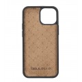 Bouletta Flex Cover Back Leder Case mit Kartenfach für iPhone 13 Mini - Schwarz