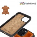 Bouletta Flex Cover Back Leder Case mit Kartenfach für iPhone 13 Mini - Tan