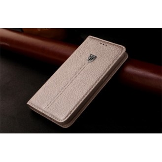 Gold Edel Leder Book Tasche Kreditkarten fach Galaxy S6 Edge Plus