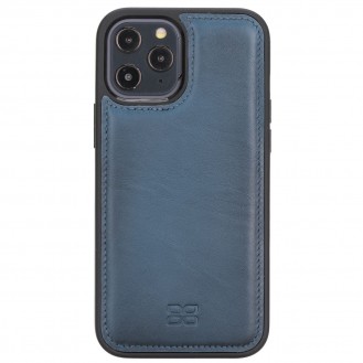 Bouletta Flex Cover Back Leder Case für iPhone 12 Pro Max 6.7 - Blau