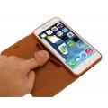 Pink Echt Leder Book Tasche Kreditkarten Galaxy S6 Edge +