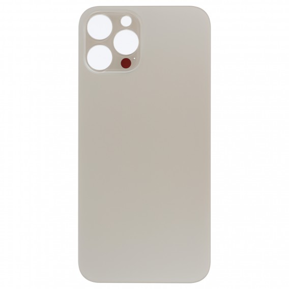 Cover Glas Rückseite mit grossen Löchern, Kompatibel mit iPhone 12 Pro Max - Gold