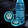 2 LED Cup Holder Halter Matte Pad Auto Flasche VW Volkswagen