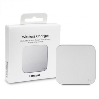 Samsung Wireless Charger Pad EP-P1300BWEGEU mit Schnellladefunktion, Weiss