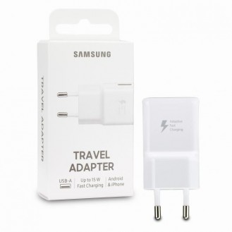 Samsung Reiseladegerät (Adaptive Fast Charging) EP-TA20EWENGEU ohne Datenkabel, Weiß Blister