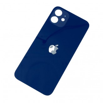 iPhone 12 Back Glass Akkudeckel Rückschale Big Hole Blau