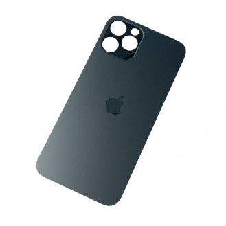 iPhone 12 Pro Back Glass Akkudeckel Rückschale Big Hole Grau