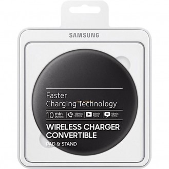 Samsung - Qi Wireless Charger Convertible AFC Schnellladestation (EP-PG950BBEGWW) - Schwarz