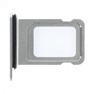 Dual-SIM-Kartenhalter Kompatibel mit iPhone 13 Pro (A2638), iPhone 13 Max (2643), Silber