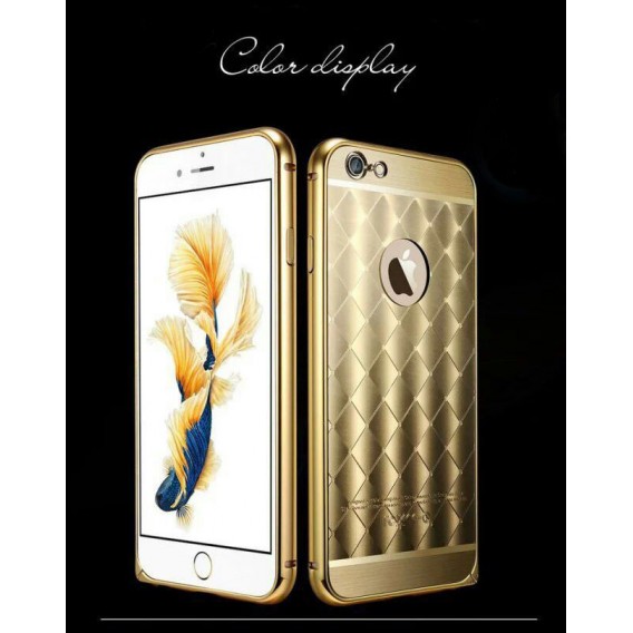 Gold LUXUS Aluminium Spiegel Bumper Case iphone 6 / 6S