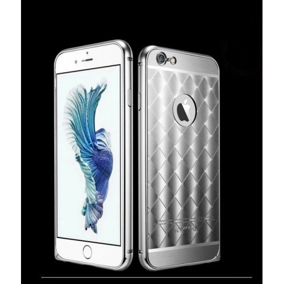 Silber LUXUS Aluminium Spiegel Bumper Case iphone 6 / 6S