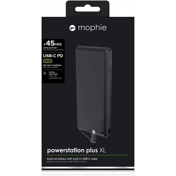 Mophie Powerbank Plus 12.000mAh 15 W USB-C Matt Schwarz