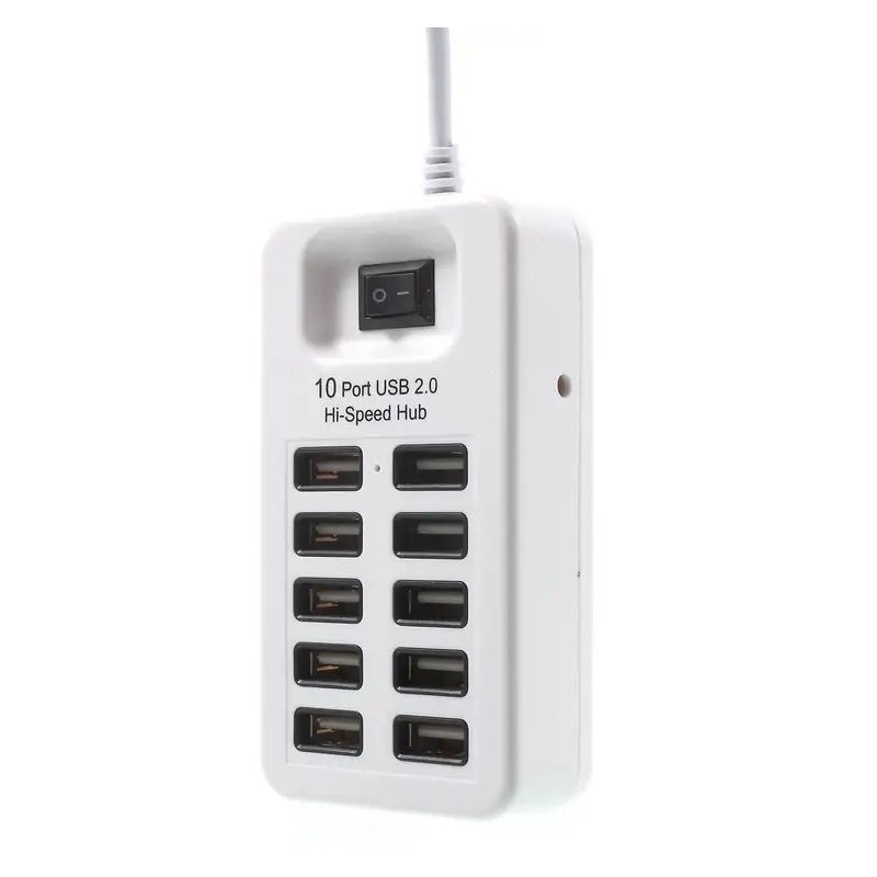 Multi USB Port 3 Fach 2A 220V Netzteil Adapter Ladegerat fur Handys Tablet  Weiss