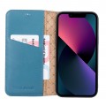 iPhone 13 Pro Slim Wallet Handyhülle aus Leder mit RFID-Blocker - Blau