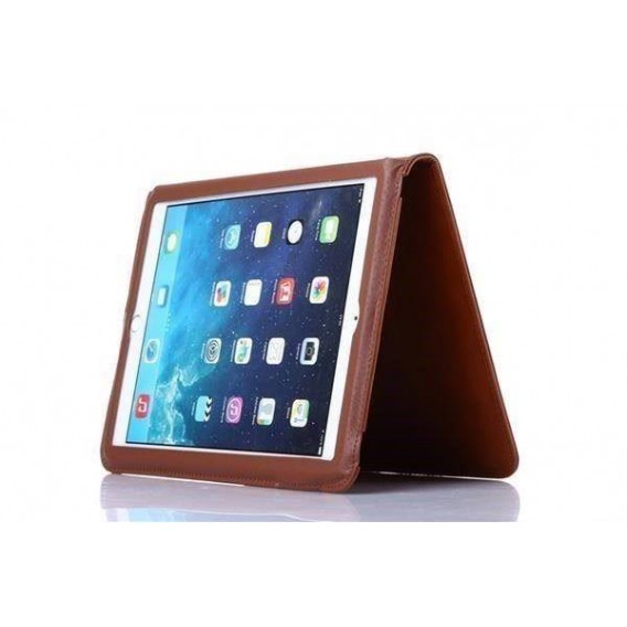 iPad 2 3 4 Leder Schutz Hülle Etui Braun