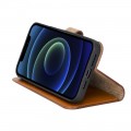 Bouletta Magnetische abnehmbare Handyhülle aus Leder mit RFID-Blocker für iPhone 14 Pro Max Braun