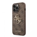 Guess PU 4G Metal Logo Case for iPhone 14 Pro (6,1) Brown