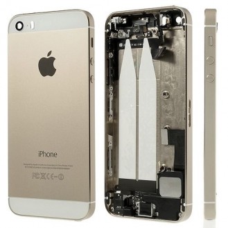 iPhone 5S SE Backcover Middle Frame Akkudeckel Gold