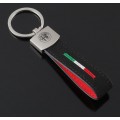 Alfa Romeo Schlüsselanhänger Leder  (Auf Wunsch mit Gravur)