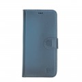 Bouletta Magnetische abnehmbare Handyhülle aus Leder mit RFID-Blocker für iPhone 15 Pro  Blau