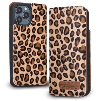 iPhone 13 Pro Bouletta Brooks Leder Slim Etui Leopard