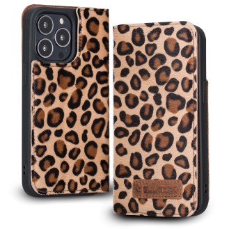 iPhone 13 Pro Max Bouletta Brooks Leder Slim Etui Leopard