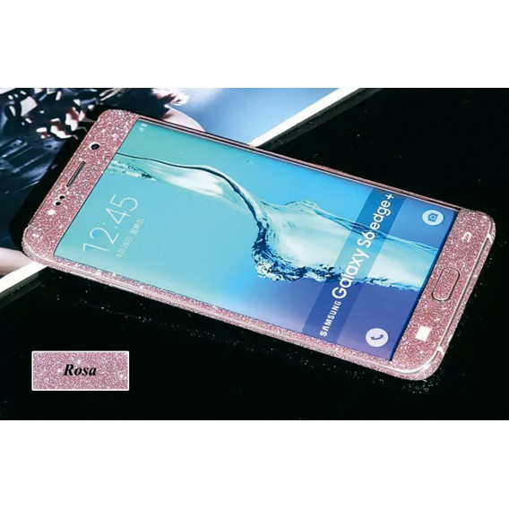 Samsung s6 Edge Plus Rosa Bling Aufkleber Folie Sticker Skin