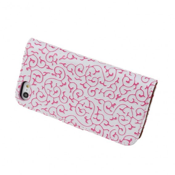 Pink Edel Flip Case Tasche Kreditkartefach iPhone 6 und 6s