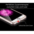 Rosa Panzer Schutzfolie Alu-Rand iPhone 6+ 6s+