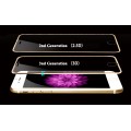Silber 9H Panzerglas Schutzfolie Alu-Rand iPhone 6+ 6S+