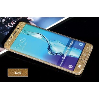 Samsung s6 Edge Gold Bling Aufkleber Folie Sticker Skin