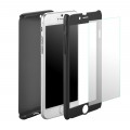 Schwarz iPhone 360° Full Cover iphone 6 6S mit Panzerglas