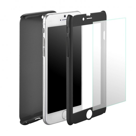 Schwarz iPhone 360° Full Cover iphone 6 Plus 6S Plus