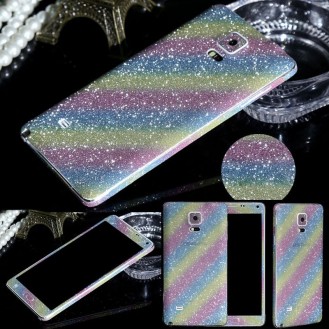 Galaxy Note 4 Regenbogen Bling Aufkleber Folie Sticker