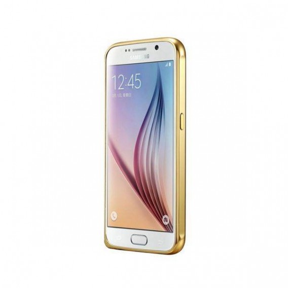 Galaxy S6 Gold LUXUS Aluminium Spiegel Bumper