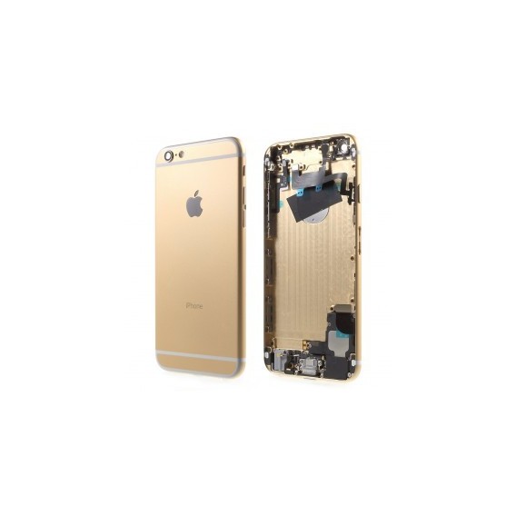 Phone 6 Alu Backcover / Mittelrahmen + Tasten vormontiert - Gold